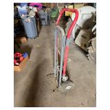 Hand Truck Dolly with Red Handles and Pneumatic Wheels