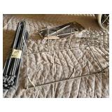 Metal garden stakes, hooks, and supports including Andyhooks Uplights Tool and other accessories