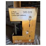Lot of 4 Solar LED Landscape Lanterns 585 028