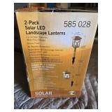 Lot of 4 Solar LED Landscape Lanterns 585 028