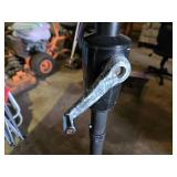 Large Patio Umbrella with Crank and Stand, Decorative Lantern Holders