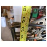 Metal Folding Tri Panel Plant Stand with Decorative Shelves