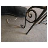 Metal Folding Tri Panel Plant Stand with Decorative Shelves