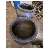Plastic cauldrons, Halloween decoration - Lot of 6