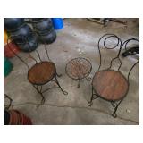 Iron Patio Set with Chairs and Table