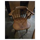 Round Wooden Dining Table with Chairs Set