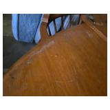 Round Wooden Dining Table with Chairs Set
