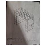 RL-594T Loft Bed with Desk and Storage Unit - Appears to be complete