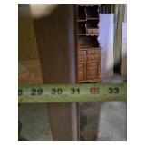 Glass Display Cabinet with Hinged Doors - Missing Shelves