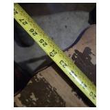 White Dresser, Red Chest, and Wooden Table