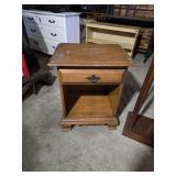 Vintage Wooden Furniture including Side Table, Pedestal Stand, and End Table