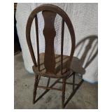 Wooden Chair with Spindle Back Design