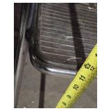 Vintage Yellow Chrome Step Stool Chair and Folding Step Stool