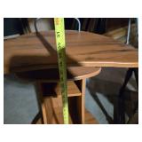 Various Household Furniture Items including Storage Bench, Wooden Rack, and Side Tables