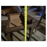 Various Household Furniture Items including Storage Bench, Wooden Rack, and Side Tables