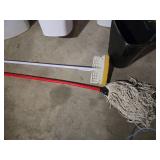 rash Cans, Mop, Broom, and Waste Bins