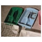 Plastic Storage and Organizing Containers and Trays