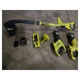 Ryobi Power Tool Set including ONE+ Reciprocating Saws, Leaf Blower, Chargers, and Accessories - Works