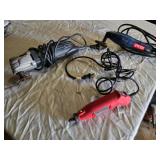 Ryobi Handheld Sander, Tim Allen Signature Rotary Tool, and Black & Decker Grinder