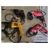 Tool Shop, Craftsman, DeWalt, and Skil Electric Drills