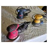 Tool Shop, DeWalt, and Ryobi Orbital Sanders