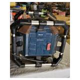 Bosch PowerBox Jobsite Radio with Subwoofer features Bluetooth connectivity, multiple power outlets, and a built-in subwoofer
