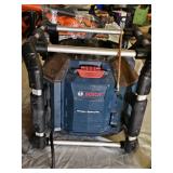 Bosch PowerBox Jobsite Radio with Subwoofer features Bluetooth connectivity, multiple power outlets, and a built-in subwoofer