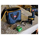 Ryobi ONE+ 18V Cordless Tool Set including Drill, Flashlight, Bag, and Accessories - Untested