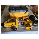DeWalt Cordless Tool Set including Circular Saw, Drills, and Chargers 14.4v