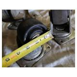 Lot of 4 Caster Wheels with Various Sizes and Designs