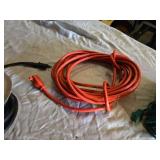 Orange Extension Cord Reel, Black Cable Reel, and Extension Cords