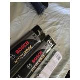 Lot including Bosch MicroEdge Wiper Blades sizes 22 and 17 and Telescopic Ceiling Broom with Accessories