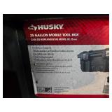 Husky 25 Gallon Mobile Tool Box with Wheels - Missing One Latch