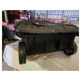 Husky 25 Gallon Mobile Tool Box with Wheels - Missing One Latch