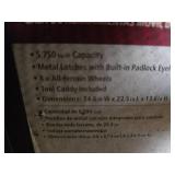 Husky 25 Gallon Mobile Tool Box with Wheels - Missing One Latch