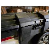 Husky 25 Gallon Mobile Tool Box with Wheels - Missing One Latch