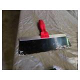 Lot of Hand Tools including Caulking Guns, Scrapers, and Grinding Disc