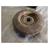 Lot of Hand Tools including Caulking Guns, Scrapers, and Grinding Disc