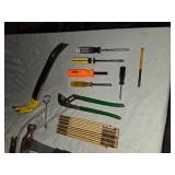 Lot of Hand Tools Including Hammer, Pliers, Screwdrivers, and More