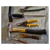 Lot of Assorted Hand Tools Including Hammer, Screwdrivers, and Pliers