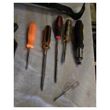 Lot of Assorted Hand Tools Including Hammer, Screwdrivers, and Pliers