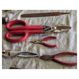 Lot of Hand Tools including Hammer, Adjustable Wrench, and Screwdrivers