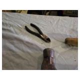 Lot of Hand Tools Including Stanley Hammer, Level, Tape Measure, and Screwdrivers