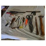 Assorted Hand Tools Including Wiss Snips and Stanley Screwdrivers