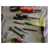 Assorted Hand Tools Including Wiss Snips and Stanley Screwdrivers