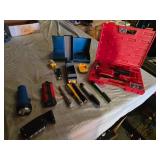 Various Flashlights and Tool Set with Accessories Including Case and Safety Lights