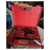 Various Flashlights and Tool Set with Accessories Including Case and Safety Lights
