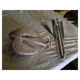 Two Boat Anchors Lot including Danforth Style Anchor and Mushroom Anchor
