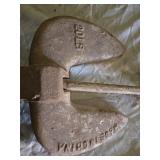 Two Boat Anchors Lot including Danforth Style Anchor and Mushroom Anchor
