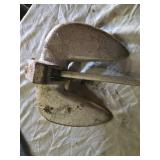 Two Boat Anchors Lot including Danforth Style Anchor and Mushroom Anchor